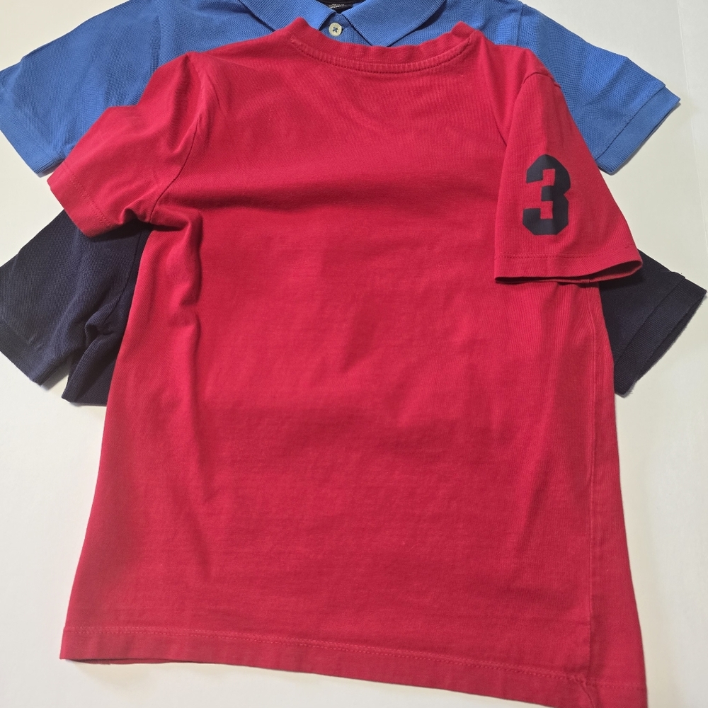 U.S. Polo Assn. Cotton Size S (6-7) Boys' Red, Blue, and Navy Shirts Bundle - Picture 4 of 12